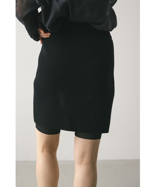 STYLEMIXER（スタイルミキサー）の「チュールレイヤーバイカーパンツ（その他パンツ・レディース・ブラック・SMALL/MEDIUM）」の7枚目の写真