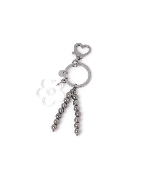 ☆Fivepeacelove☆ クリアフラワーチャーム 名入れ無し4点 ☆Fivepeacelove☆ クリアフラワーチャーム 名入れ無し4点