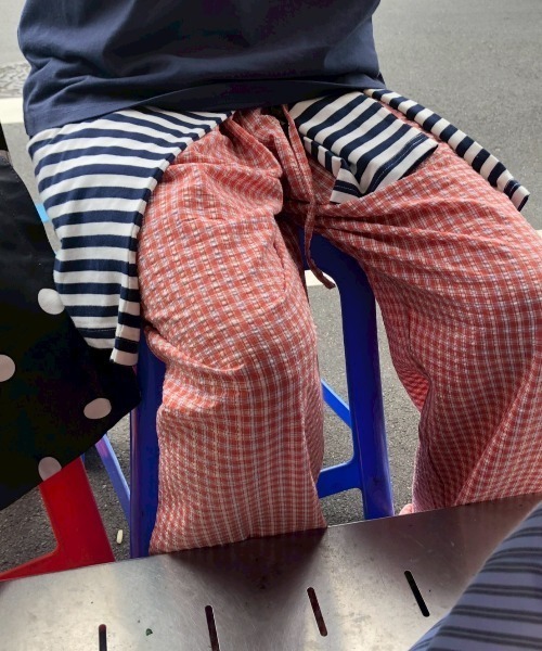 お休みと行ってきますのパジャマパンツ、遭遇（その他パンツ
