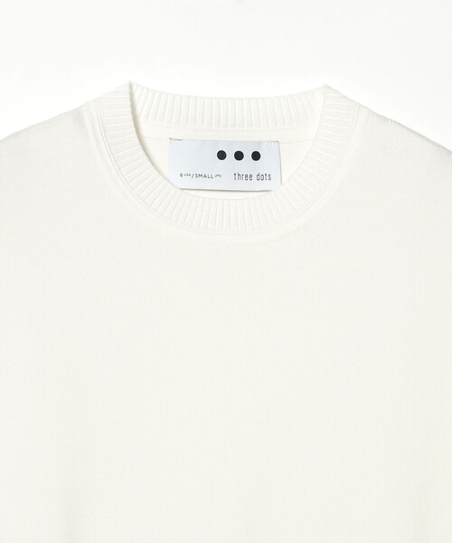 three dots(スリードッツ)の「three dots / スリーク スリーブレストップス(ニット/セーター・レディース・ホワイト・ONE SIZE)」の5枚目の写真