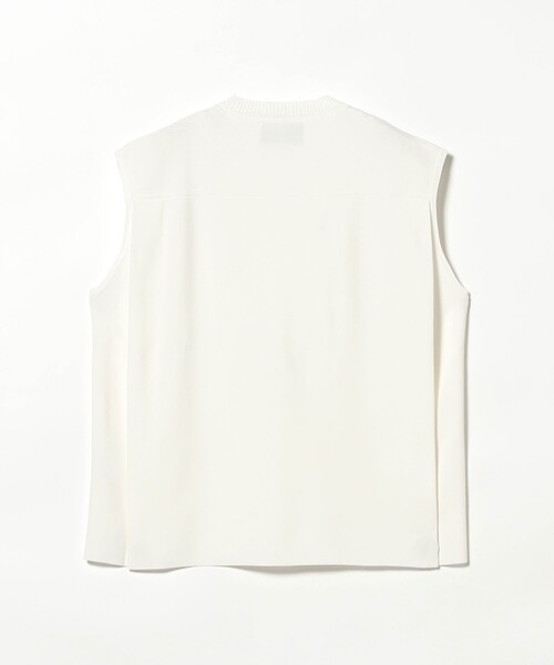 three dots(スリードッツ)の「three dots / スリーク スリーブレストップス(ニット/セーター・レディース・ホワイト・ONE SIZE)」の4枚目の写真