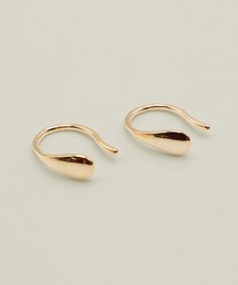 〈VATSURICA〉silver925 / 金属アレルギー対応 / カーブ ドロップ ピアス