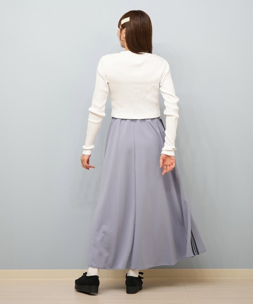 ADAWAS アダワス 新品 ストライプ プリーツ スカート ロング フレア ADAWAS アダワス 新品 ストライプ プリーツ スカート ロング