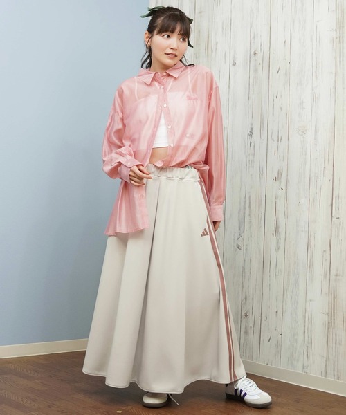 adidas（アディダス）の「adidas/アディダス Ｗ　ＭＨ ３Ｓ ＫＮ スカート SH903（スカート・レディース・ライトパープル/グレイッシュベージュ/ブラック・S/M/L）」の16枚目の写真