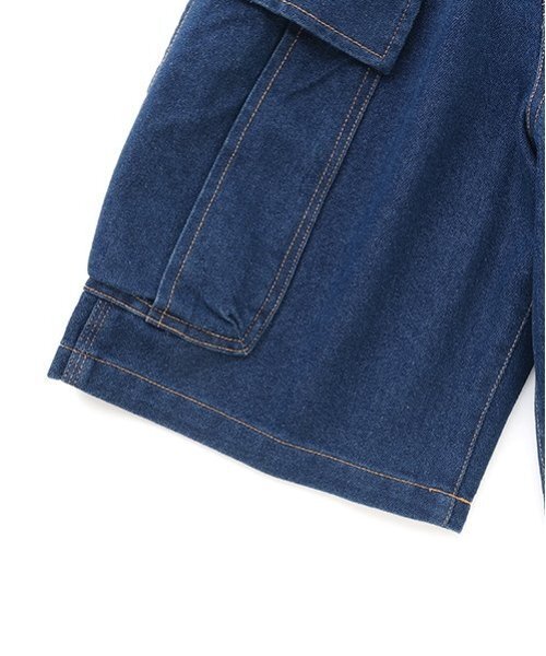 GLAZOS（グラソス）の「【SKIT0LY】冷感デニム・ハーフカーゴパンツ（デニムパンツ・キッズ・ダークブルー/ライトブルー・110cm/120cm/130cm/140cm/100cm）」の9枚目の写真