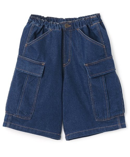 GLAZOS（グラソス）の「【SKIT0LY】冷感デニム・ハーフカーゴパンツ（デニムパンツ・キッズ・ダークブルー/ライトブルー・110cm/120cm/130cm/140cm/100cm）」の18枚目の写真