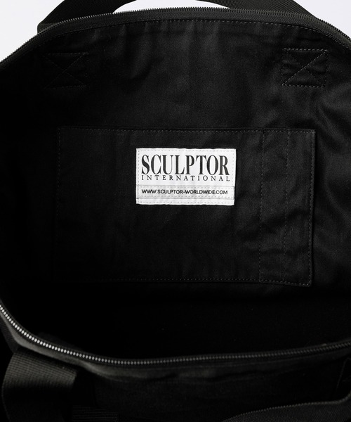 SCULPTOR ボストンバッグ ショルダーバッグ Sculptor ネイビー ショルダーバッグ デニムボーリングボストン