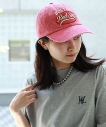 CORPUS　SELECT（コーパストーキョー）の「【MLB KOREA/エムエルビーコリア】Varsity Vintage Cursive Stitch Unstructured Ball Cap/バーシティ ヴィンテージカールシブステッチ アンストラクチャー ボールキャップ　 aespa カリナ着用（キャップ）」