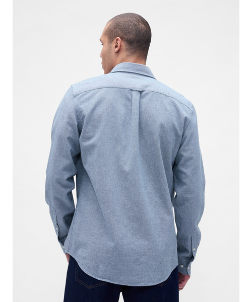 GAP（ギャップ）の「オックスフォードシャツ（シャツ/ブラウス・メンズ・ブルー/ブラウン/ベージュ/パープル・XS/S/M/L/XL）」の10枚目の写真