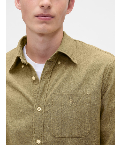 GAP（ギャップ）の「オックスフォードシャツ（シャツ/ブラウス・メンズ・ブルー/ブラウン/ベージュ/パープル・XS/S/M/L/XL）」の13枚目の写真