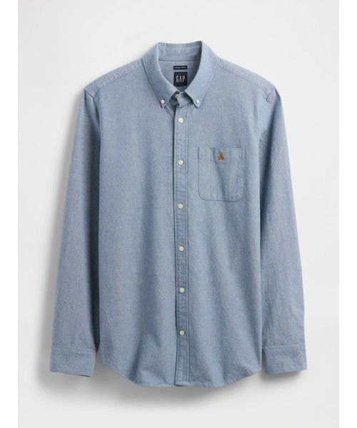 GAP（ギャップ）の「オックスフォードシャツ（シャツ/ブラウス・メンズ・ブルー/ブラウン/ベージュ/パープル・XS/S/M/L/XL）」の17枚目の写真