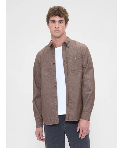 GAP（ギャップ）の「オックスフォードシャツ（シャツ/ブラウス・メンズ・ブルー/ブラウン/ベージュ/パープル・XS/S/M/L/XL）」の16枚目の写真