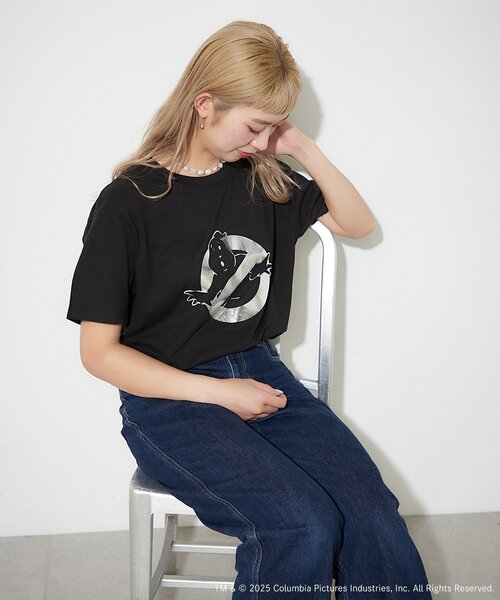 BIRTHDAY BAR（バースデイバー）の「【GHOSTBUSTERS ゴーストバスターズ】コットンTシャツ　ブラック（Tシャツ/カットソー・レディース・ブラック・0）」の5枚目の写真