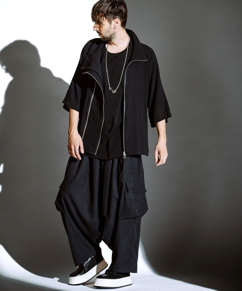 NO ID.（ノーアイディ）の「【NO ID.】Sarouel Cargo Trousers / サルエル カーゴ トラウザーズ（その他パンツ・メンズ・グレー/ブラック・2/1）」の9枚目の写真