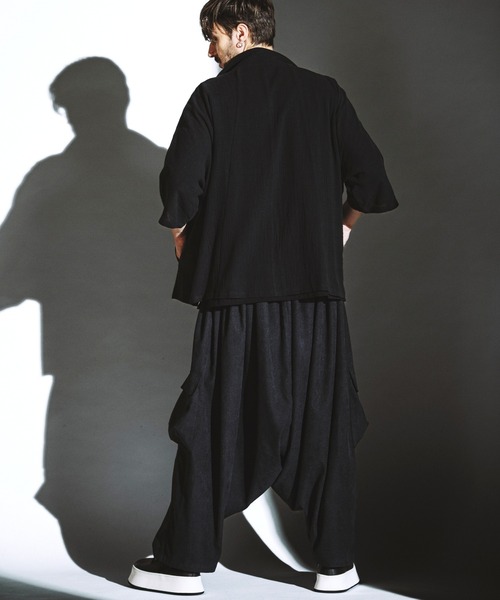 NO ID.（ノーアイディ）の「【NO ID.】Sarouel Cargo Trousers / サルエル カーゴ トラウザーズ（その他パンツ・メンズ・グレー/ブラック・2/1）」の10枚目の写真