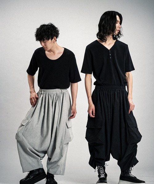 NO ID. サルエルパンツ　ジャージ【１】サイドライン　モード NO ID. サルエルパンツ ジャージ【1】サイドライン モード NO ID