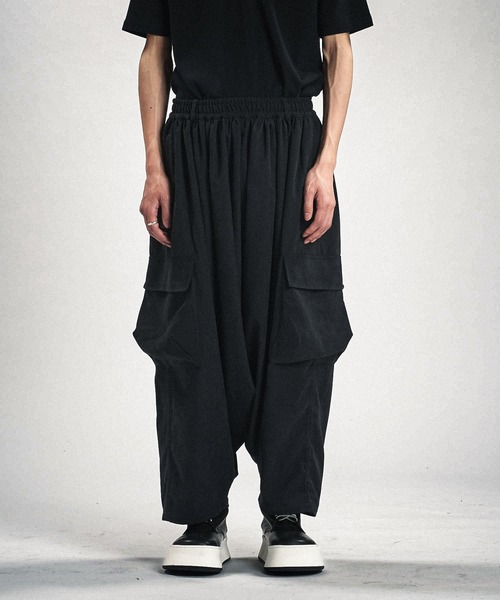 セール】【NO ID.】Sarouel Cargo Trousers / サルエル カーゴ