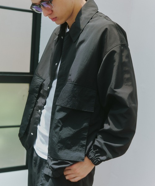MAISON CLUB(メゾンクラブ)の「【MAISON CLUB】Hunting Nylon Blouson KKP/ ハンティングナイロンブルゾン ミリタリージャケット /CWU-45 ジャングルファティーグジャケット CPOジャケット(ミリタリージャケット・メンズ・ブラック/カーキ/グレー・M/L)」の2枚目の写真