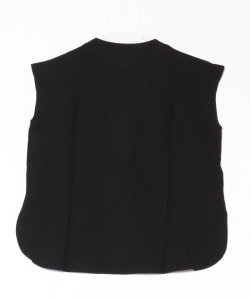 clarity blanc(クラリティーブラン)の「フレンチスリーブ バンドカラーシャツ(Tシャツ/カットソー・レディース・ホワイト/ナチュラル/ブラック/オリーブ・M/L/XL)」の5枚目の写真