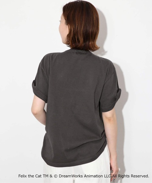 BALMYDAY'S(バルミーデイズ)の「《WEB限定/追加3》BALMYDAYS / バルミーデイズ SLOBE別注 FELIX TEE(Tシャツ/カットソー・レディース・ネイビー/ブラック・FREE)」の9枚目の写真