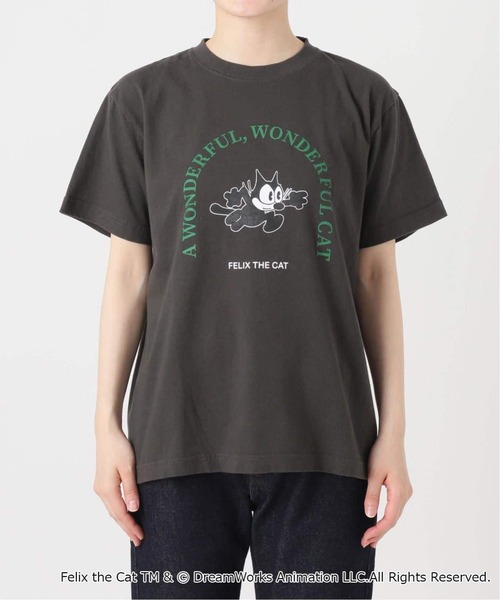 BALMYDAY'S(バルミーデイズ)の「《WEB限定/追加3》BALMYDAYS / バルミーデイズ SLOBE別注 FELIX TEE(Tシャツ/カットソー・レディース・ネイビー/ブラック・FREE)」の18枚目の写真
