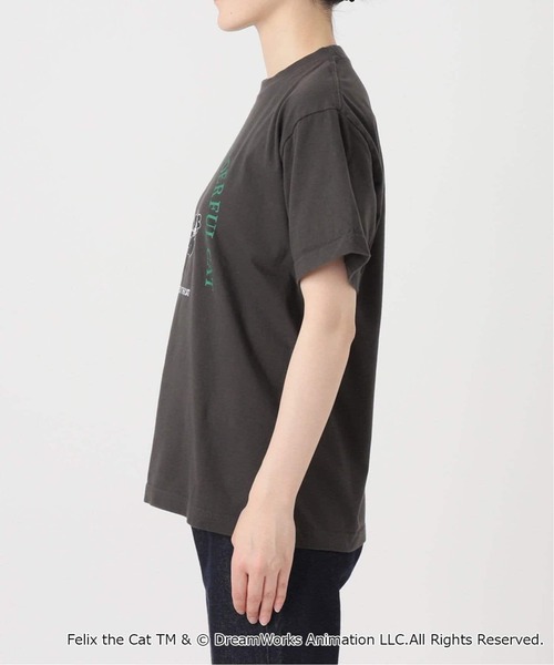 BALMYDAY'S(バルミーデイズ)の「《WEB限定/追加3》BALMYDAYS / バルミーデイズ SLOBE別注 FELIX TEE(Tシャツ/カットソー・レディース・ネイビー/ブラック・FREE)」の19枚目の写真
