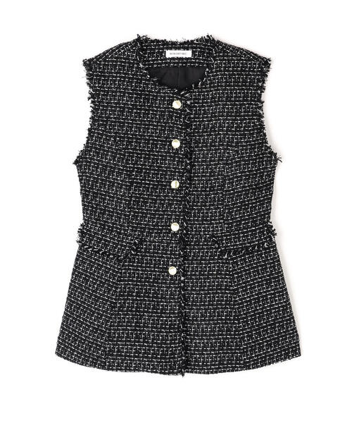 セール】◇ツイードペプラムジレ（その他アウター）｜NATURAL