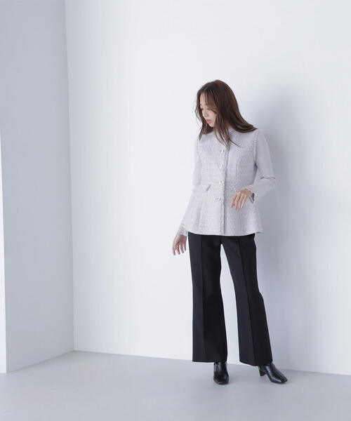 【NATURAL BEAUTY BASIC】ツイーディーペプラムニットジレ 楽天市場】【SALE／10%OFF】ツイーディーペプラムニットジレ