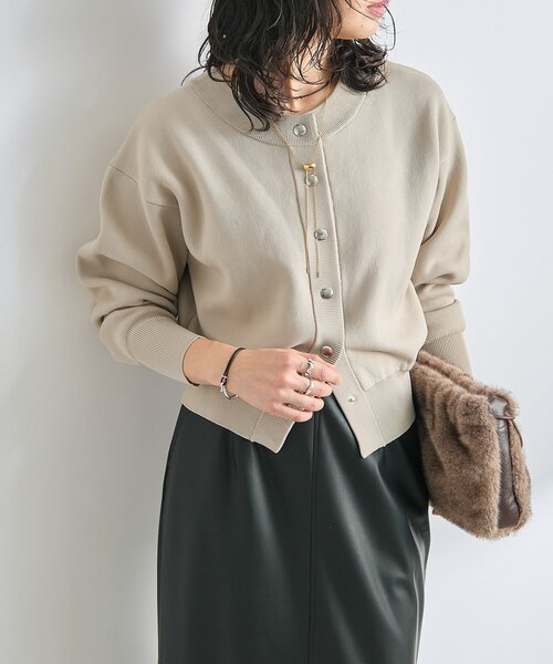 RIVE DROITE（リヴドロワ）の「【2WAY仕様】ダブルフェイスニット