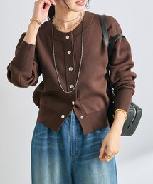 リヴドロワ　カーディガン 抜け感】セミシアーZIPポロニット | RIVE DROITE(リヴドロワ