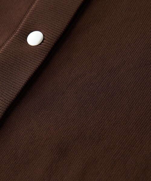 RIVE DROITE（リヴドロワ）の「【2WAY仕様】ダブルフェイスニットブルゾン（カーディガン/ボレロ・レディース・ベージュ/ブラウン/ピンク・FREE）」の12枚目の写真