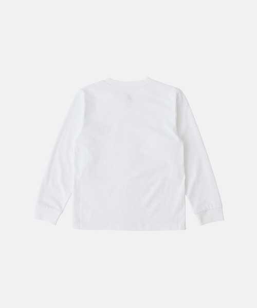 Gramicci(グラミチ)の「KIDS ONE POINT LOGO L/S TEE|キッズワンポイントロゴロングスリーブTシャツ(Tシャツ/カットソー・キッズ・カーキ/ブラック/ホワイト・130/100/120/110)」の4枚目の写真