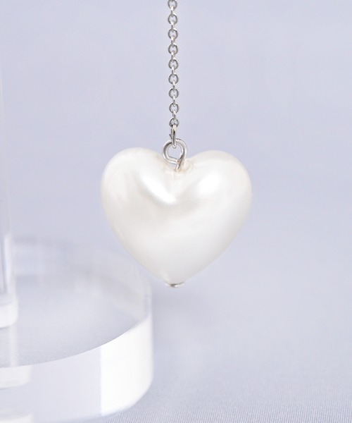 Narcissus（ナルシス）の「ハートパールロングピアス　オケージョン　パーティー（ピアス（両耳用）・レディース・その他1・FREE）」の8枚目の写真