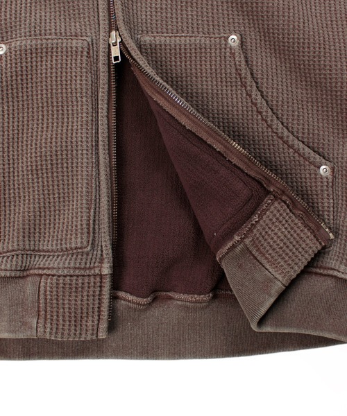 Universal Style Wear（ユニバーサルスタイルウェア）の「Universal Style Wear ピグメント "HUTON" フーディー（パーカー・メンズ・ブラウン/スミクロ/オフホワイト/カーキ・X-LARGE/LARGE/MEDIUM）」の17枚目の写真