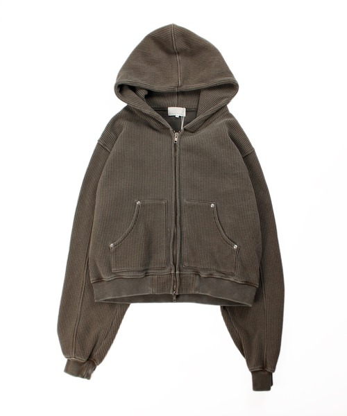 Universal Style Wear（ユニバーサルスタイルウェア）の「Universal Style Wear ピグメント "HUTON" フーディー（パーカー・メンズ・ブラウン/スミクロ/オフホワイト/カーキ・X-LARGE/LARGE/MEDIUM）」の21枚目の写真