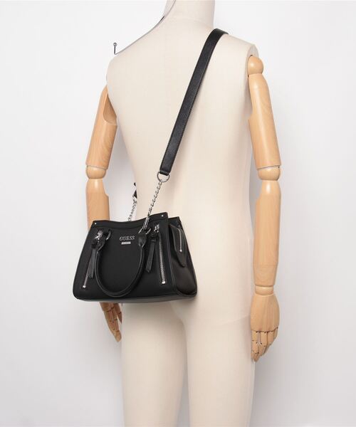 Guess（ゲス）の「WRENLEY Small Satchel ハンドバッグ（ショルダーバッグ・レディース・ブラック・ONE SIZE）」の18枚目の写真
