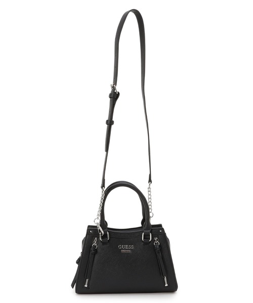 Guess（ゲス）の「WRENLEY Small Satchel ハンドバッグ（ショルダーバッグ・レディース・ブラック・ONE SIZE）」の4枚目の写真