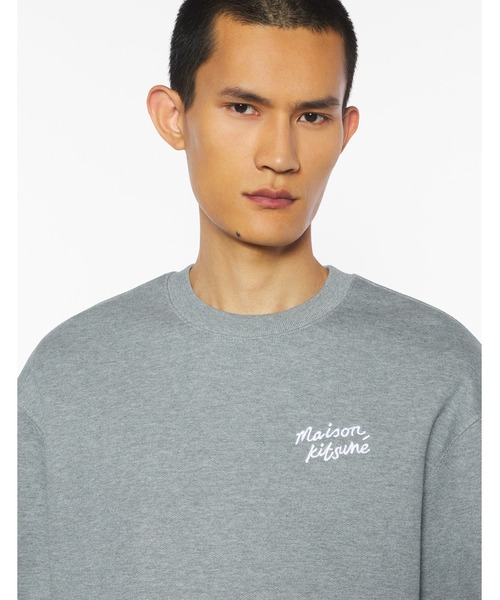 Maison Kitsune（メゾンキツネ）の「MAISON KITSUNE HANDWRITING COMFORT SWEATSHIRT（スウェット・メンズ・ブラック×ホワイト/グレー/ネイビー/アイボリー・XL/L/M/S/XS）」の14枚目の写真