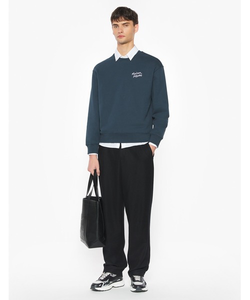 Maison Kitsune（メゾンキツネ）の「MAISON KITSUNE HANDWRITING COMFORT SWEATSHIRT（スウェット・メンズ・ブラック×ホワイト/グレー/ネイビー/アイボリー・XL/L/M/S/XS）」の15枚目の写真