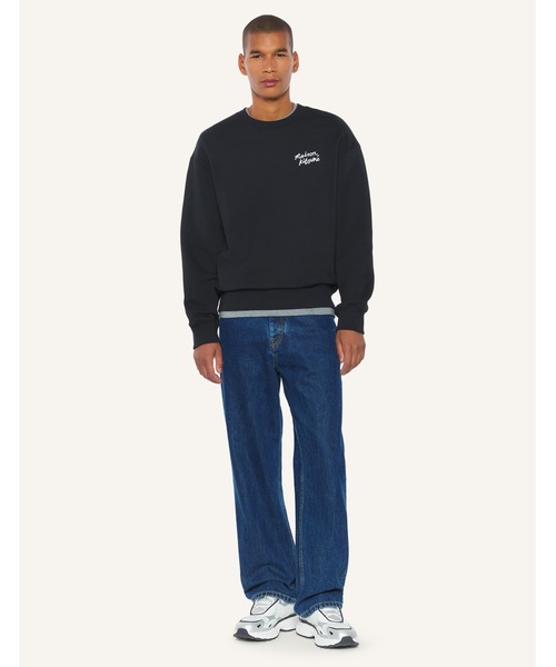 Maison Kitsune(メゾンキツネ)の「MAISON KITSUNE HANDWRITING COMFORT SWEATSHIRT(スウェット・メンズ・ブラック×ホワイト/グレー/ネイビー/アイボリー/ダークブラウン系・XL/L/M/S/XS)」の15枚目の写真