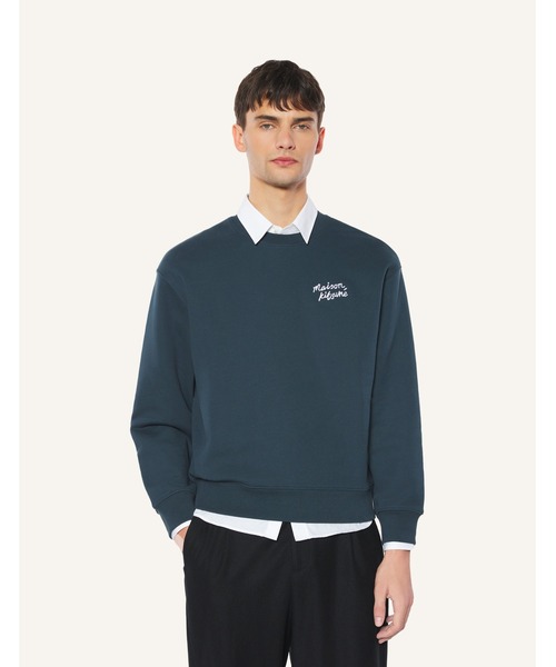 Maison Kitsune(メゾンキツネ)の「MAISON KITSUNE HANDWRITING COMFORT SWEATSHIRT(スウェット・メンズ・ブラック×ホワイト/グレー/ネイビー/アイボリー/ダークブラウン系・XL/L/M/S/XS)」の11枚目の写真