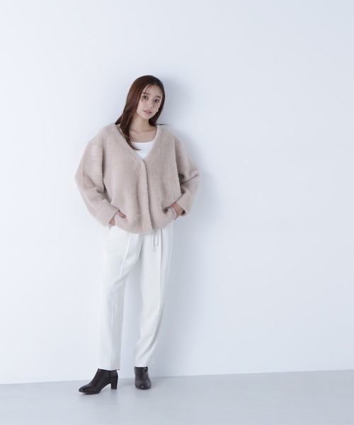 NATURAL BEAUTY BASIC（ナチュラルビューティーベーシック）の「◇【ちょうど、いい服】世渡り上手パンツ（その他パンツ・レディース・ブラック/カーキ/チャコールグレー/オフホワイト・LARGE/SMALL/MEDIUM）」の7枚目の写真