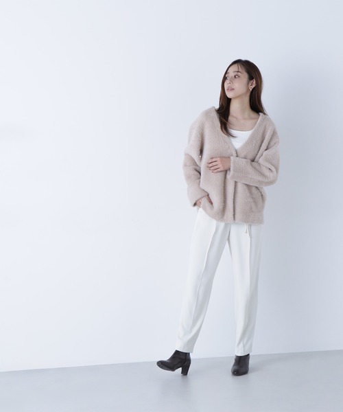 NATURAL BEAUTY BASIC（ナチュラルビューティーベーシック）の「◇【ちょうど、いい服】世渡り上手パンツ（その他パンツ・レディース・ブラック/カーキ/チャコールグレー/オフホワイト・LARGE/SMALL/MEDIUM）」の9枚目の写真