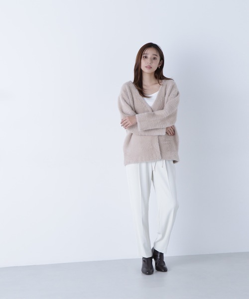 NATURAL BEAUTY BASIC（ナチュラルビューティーベーシック）の「◇【ちょうど、いい服】世渡り上手パンツ（その他パンツ・レディース・ブラック/カーキ/チャコールグレー/オフホワイト・LARGE/SMALL/MEDIUM）」の10枚目の写真