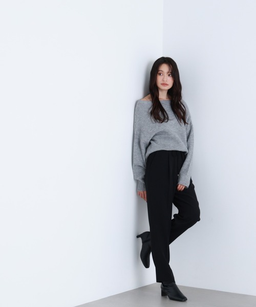 NATURAL BEAUTY BASIC（ナチュラルビューティーベーシック）の「◇【ちょうど、いい服】世渡り上手パンツ（その他パンツ・レディース・ブラック/カーキ/チャコールグレー/オフホワイト・LARGE/SMALL/MEDIUM）」の14枚目の写真