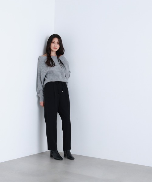 NATURAL BEAUTY BASIC（ナチュラルビューティーベーシック）の「◇【ちょうど、いい服】世渡り上手パンツ（その他パンツ・レディース・ブラック/カーキ/チャコールグレー/オフホワイト・LARGE/SMALL/MEDIUM）」の18枚目の写真