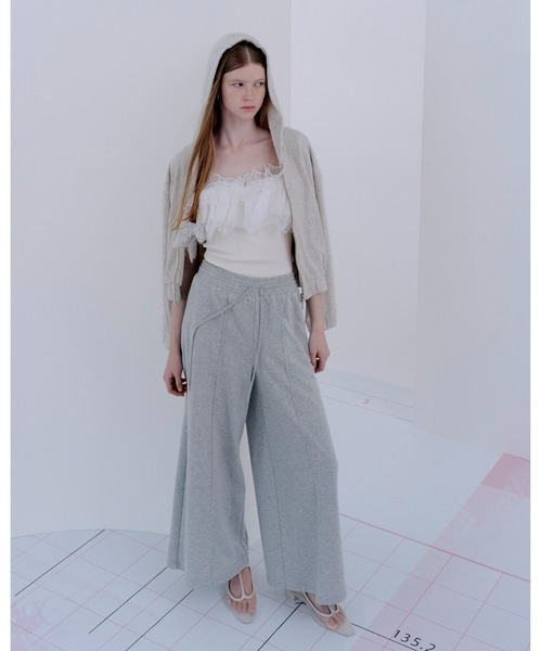 SNIDEL（スナイデル）の「レースドッキングニットプルオーバー（ニット/セーター・レディース・ブラック/ミント/オフホワイト・F）」の18枚目の写真