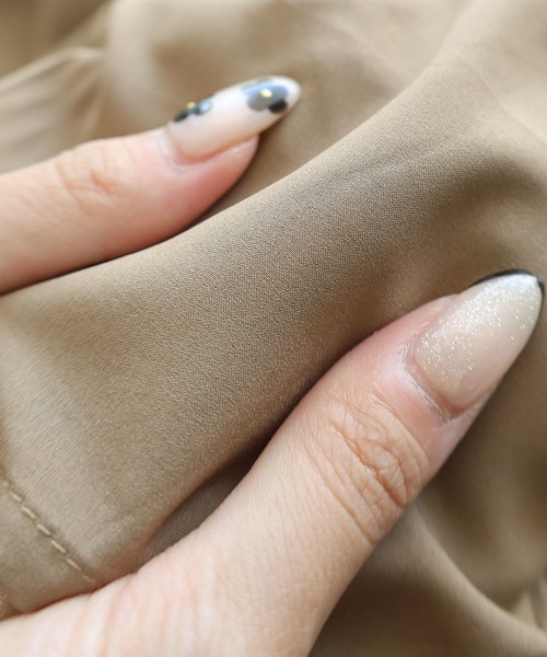 andme(アンドミー)の「タックスラックスワイドパンツ(スラックス・レディース・ブラック/ベージュ/ホワイト/ブラウン・M/L)」の14枚目の写真