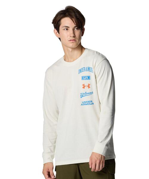 UNDER ARMOUR(アンダーアーマー)の「UAヘビーウエイト グラフィック ロングスリーブ Tシャツ(ライフスタイル/メンズ)(Tシャツ/カットソー・メンズ・ホワイト系その他・M/2XL/L/XL/3XL/S)」の10枚目の写真