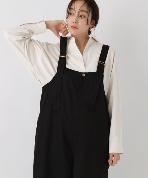 Elura（エルーラ）の「UNIVERSAL OVERALL別注 サロペット/588177（サロペット/オーバーオール・レディース・キャメル/ブラック・FREE）」の3枚目の写真